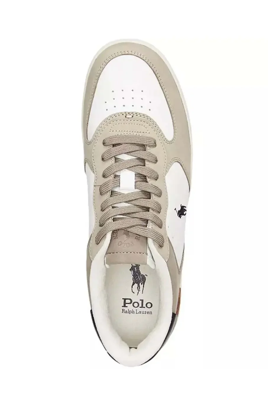 Polo Ralph Lauren Masters Court Nubuck and Leather Sneakers size men 9 w 10.5
